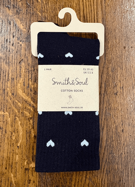 Small Heart Socks | Marine