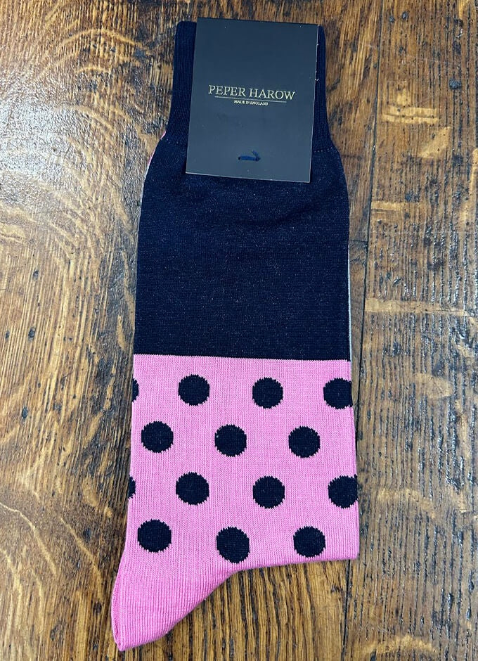 Peper Harow | Mayfair Men's Luxury Socks | Navy