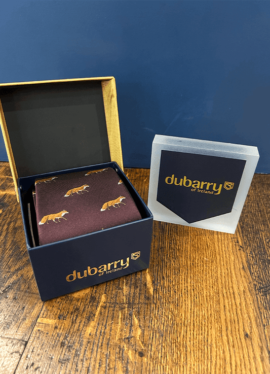 Kavanagh 100% silk woven tie | Merlot