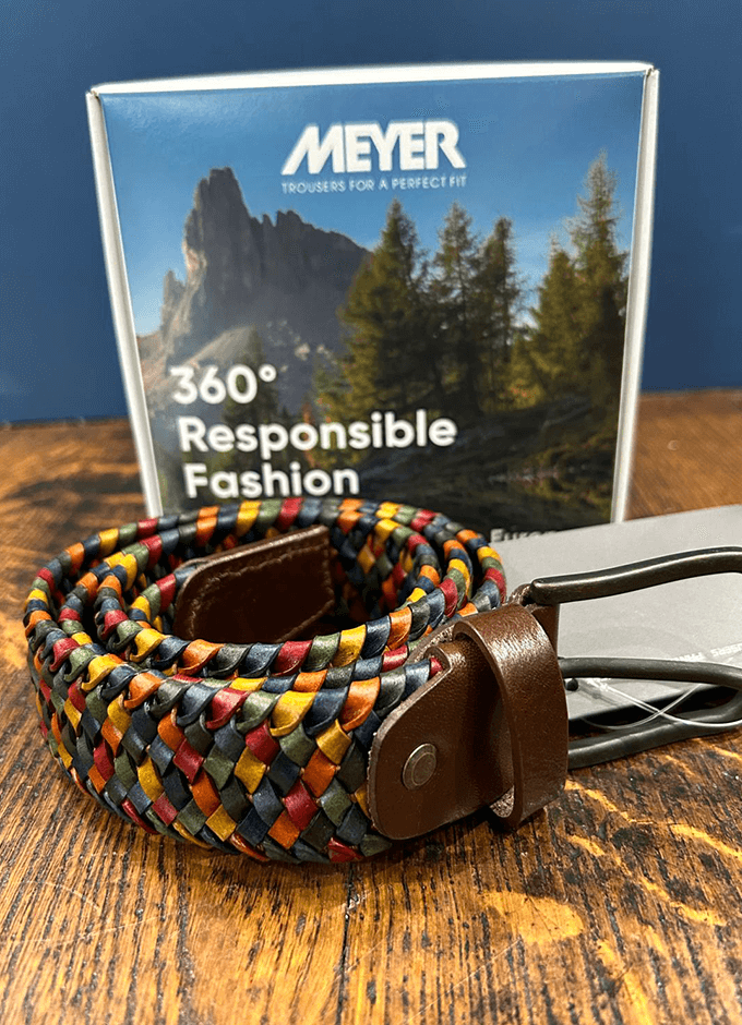 Elasticated Leather Belt | Multi