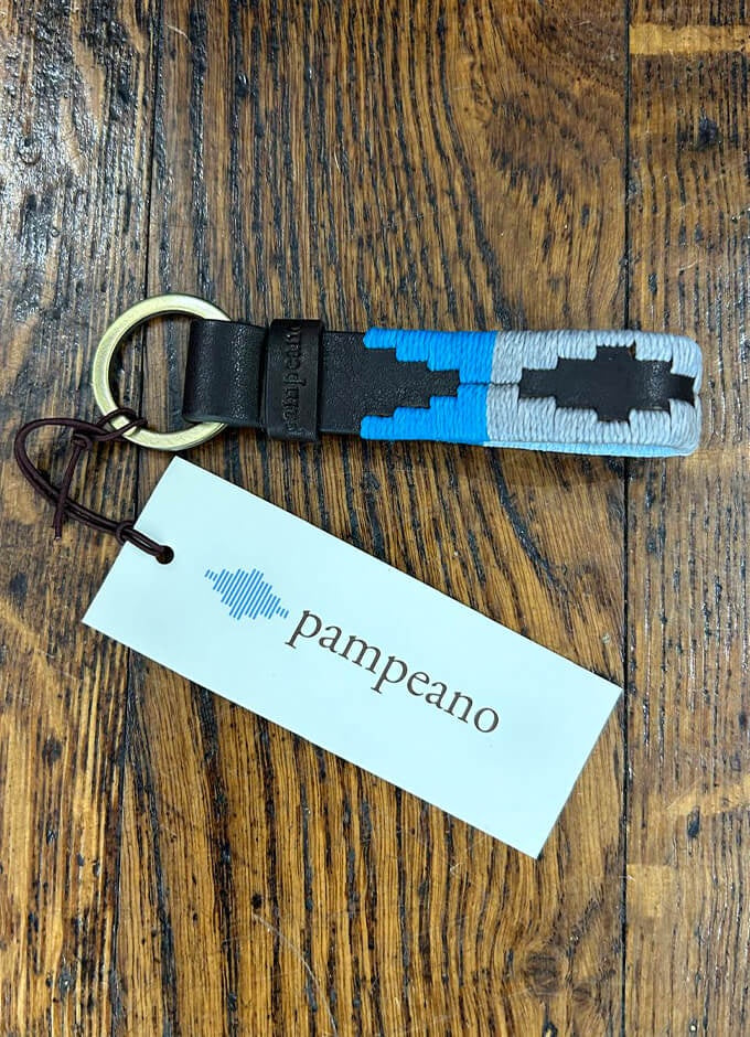 Pampeano|Charro Keyring|Mid Blue & Light Blue