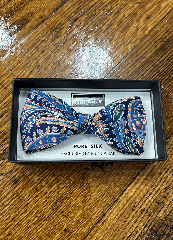 Silk Pre-Tied Bow | Great Missenden | Made with Liberty Fabric