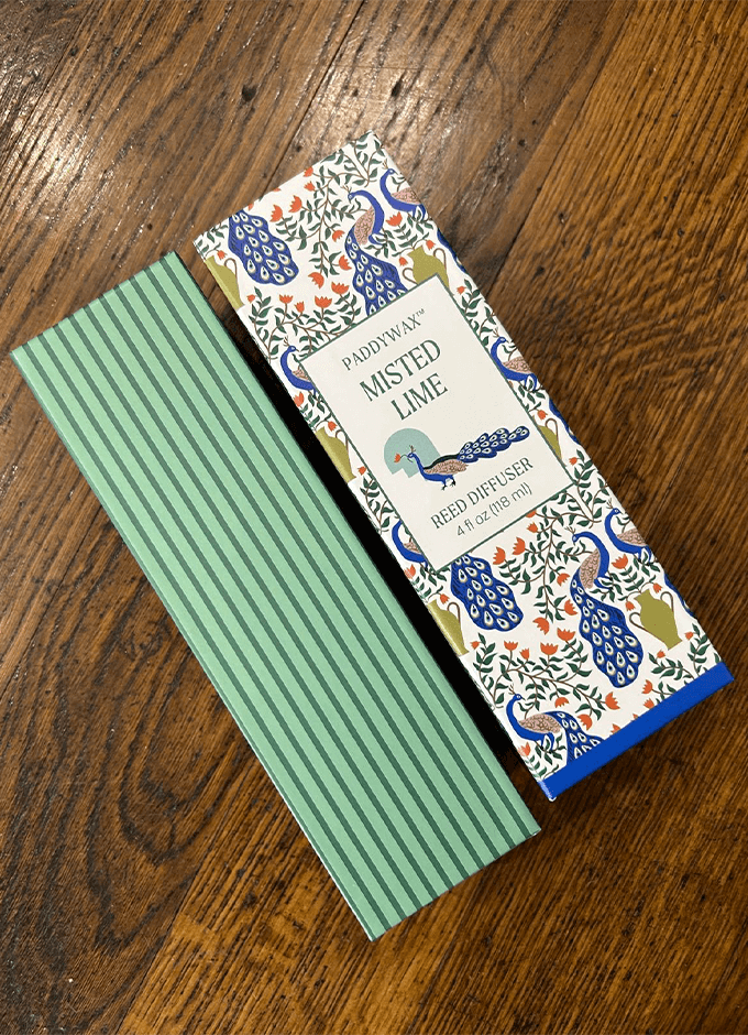 A Dopo 4fl oz./118ml Peacock Ceramic Diffuser | Misted Lime