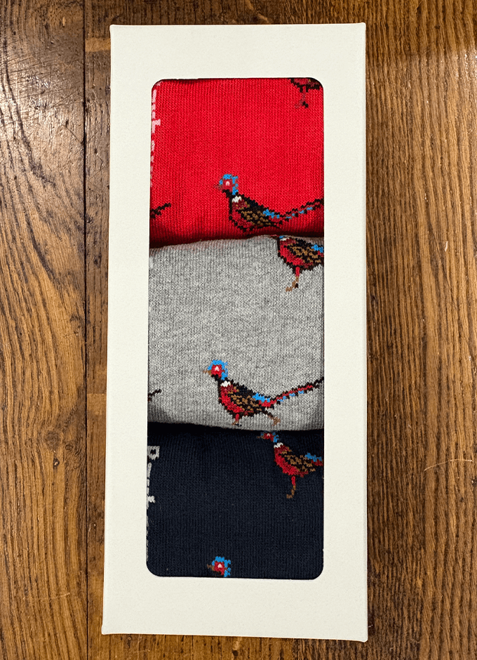 Barbour | Pheasants Socks 3 Pack Gift set