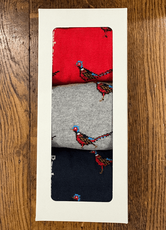 Barbour | Pheasants Socks 3 Pack Gift set