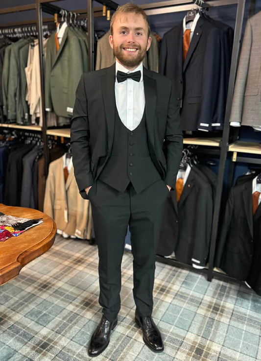 Torre Dinner Suit Trouser | Black