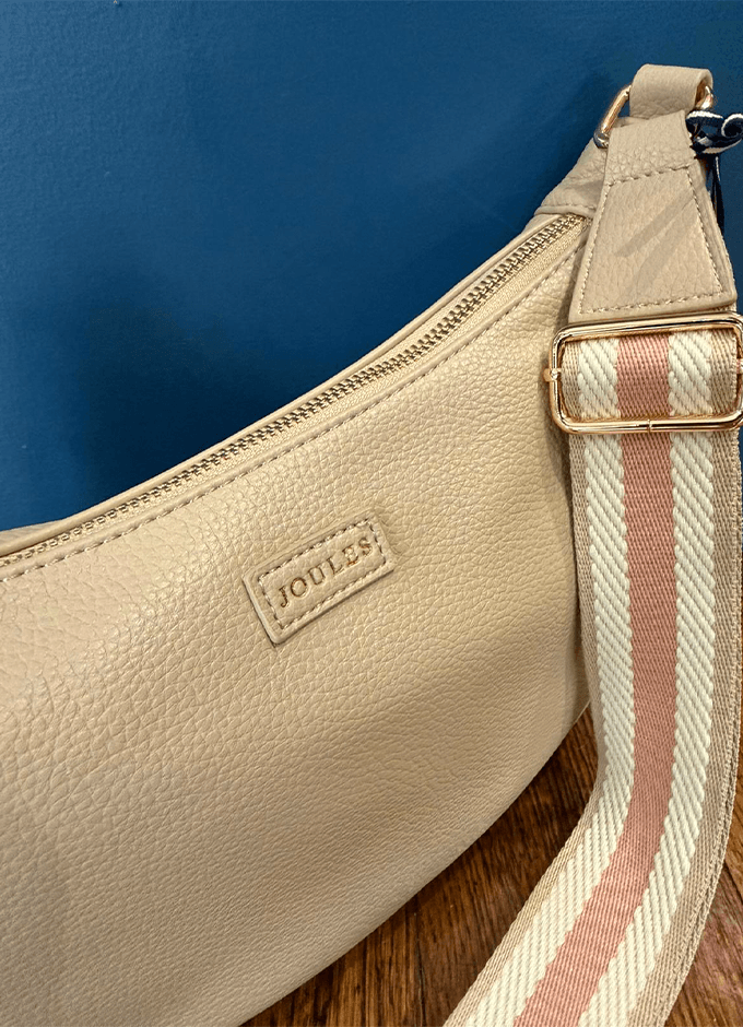Jade Neutral Half Moon Adjustable Cross-Body Bag