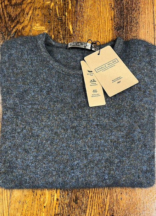 Ladies Possum Wool Ribbed Crew Neck | Moraine