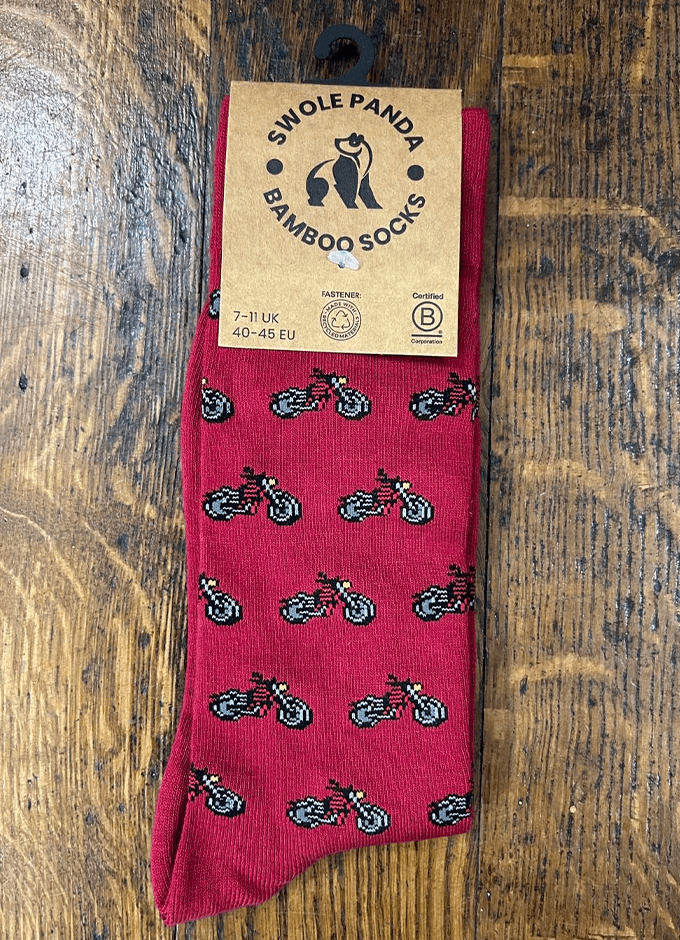 Swole Panda | Motorbike Bamboo Socks