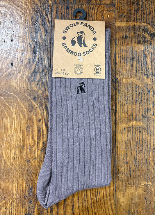 Swole Panda | Mushroom Ribbed Socks