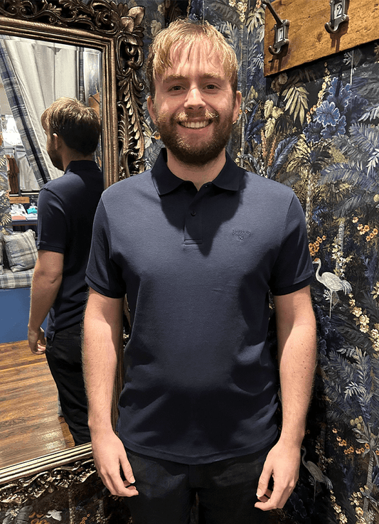 Hylton Short-Sleeved Polo Shirt | Navy