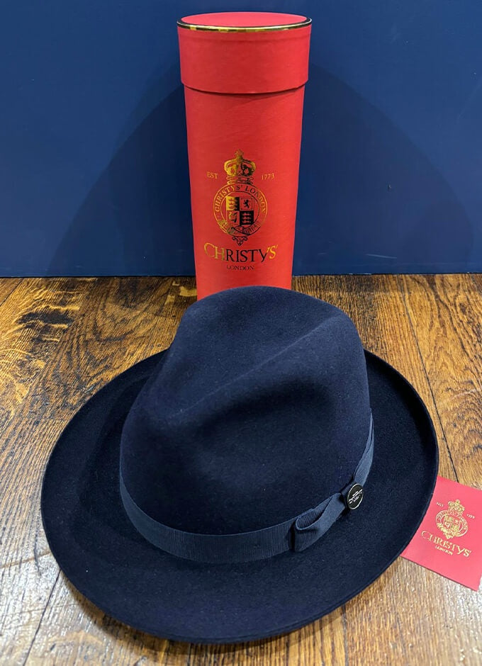 Christy's | Epsom Fur Felt Trilby | Navy