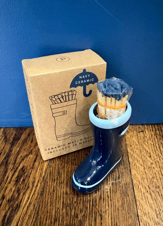 Wellington Boot Matches Holder with 25 Matches