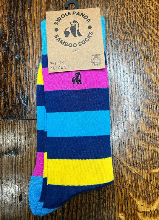 Swole Panda | Neon Stripe Sock