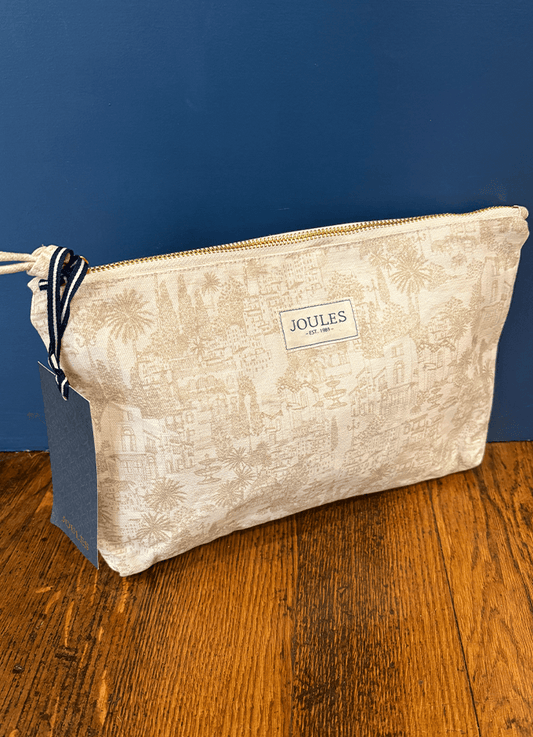 Carrywell Neutral Toile De Jouy Printed Pouch