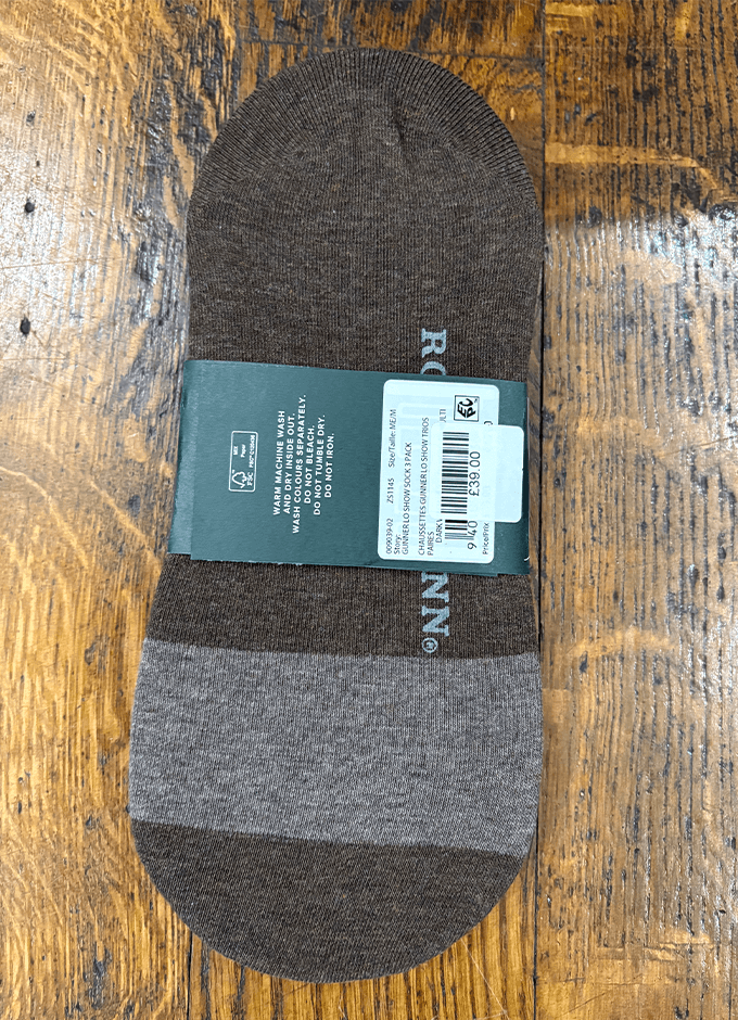 Gunner Lo Show 3 Pack of Socks | Dark Wash Multi