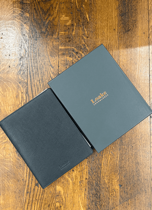 Loake A5 Refillable Notepad & Pen Set | Black