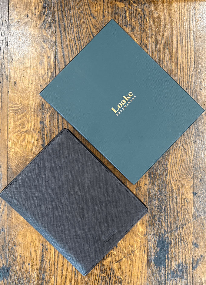 Loake A5 Refillable Notepad & Pen Set | Brown