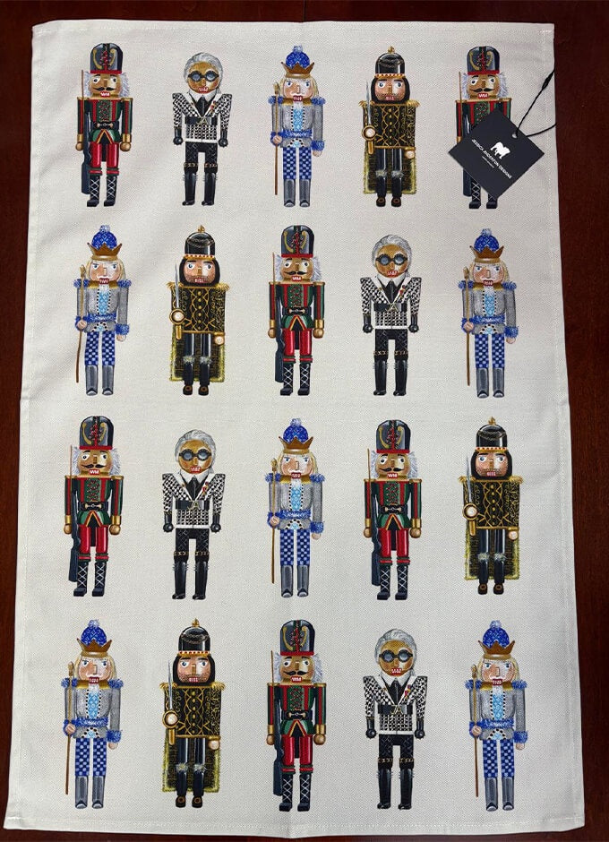 Designer Nutcracker Tea Towel