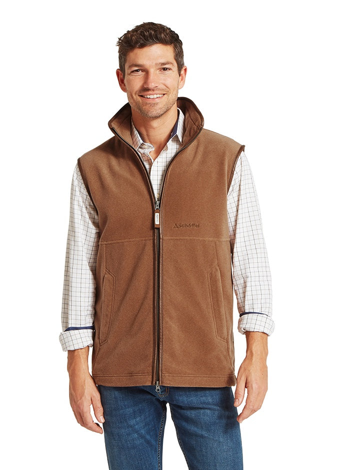 Oakham Fleece Gilet | Toffee