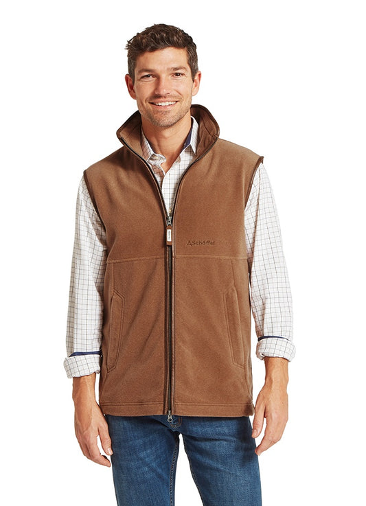 Oakham Fleece Gilet | Toffee
