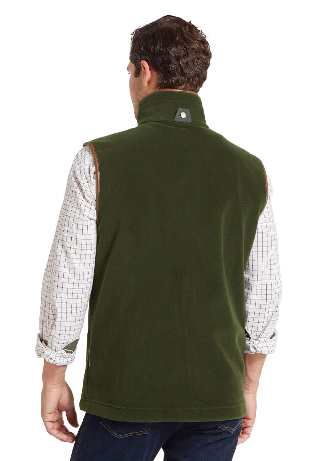 Oakham Fleece Gilet | Dark Olive
