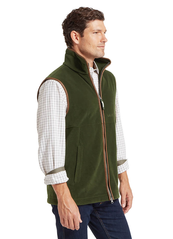 Oakham Fleece Gilet | Dark Olive