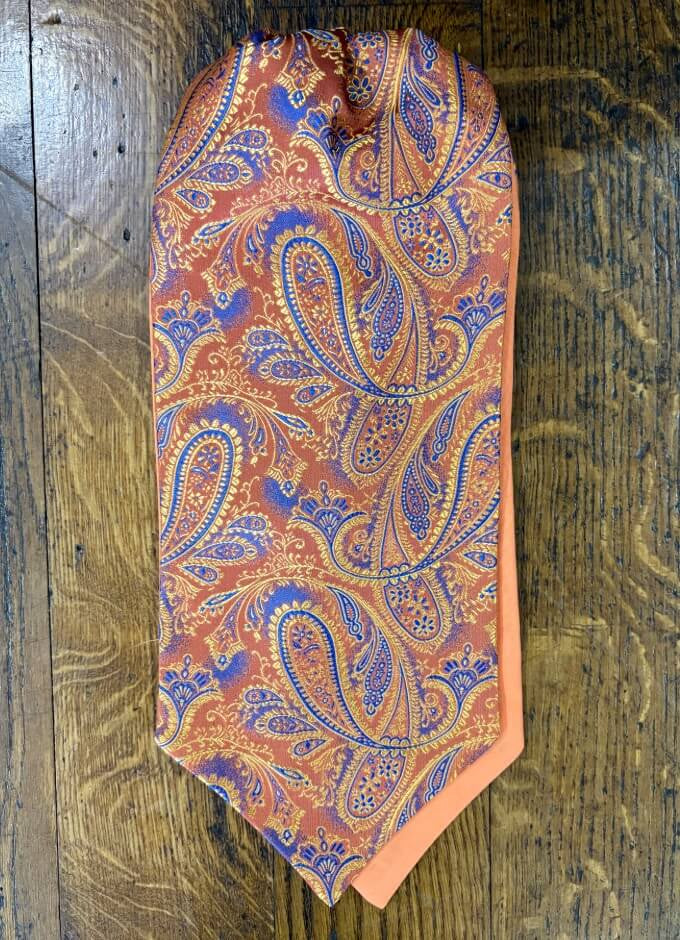 Cravat | Orange/Royal Design