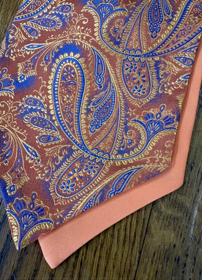 Cravat | Orange/Royal Design