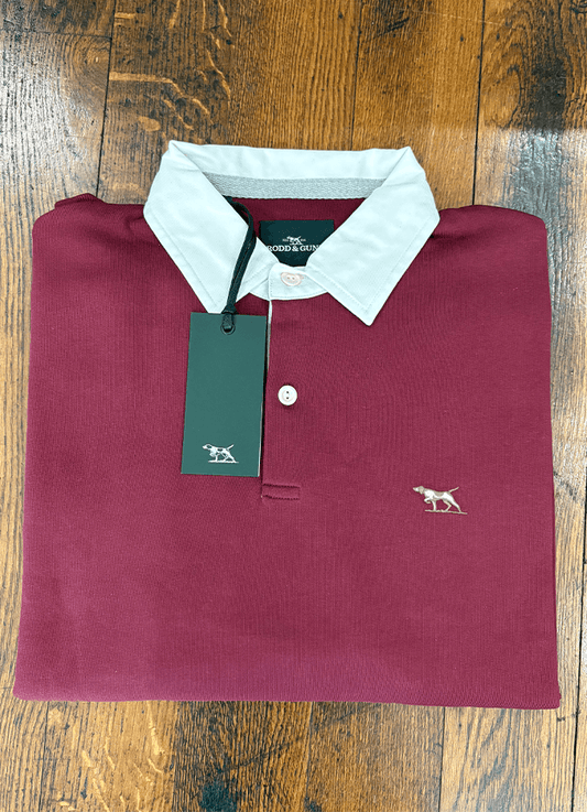 Otago Sweat Rugby Top | Oxblood