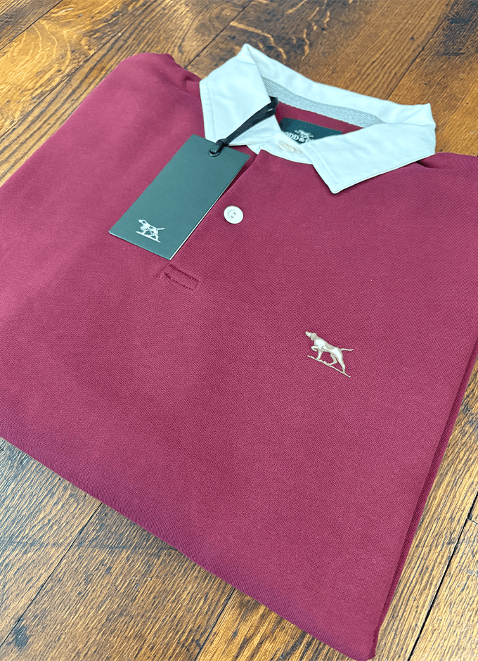 Otago Sweat Rugby Top | Oxblood