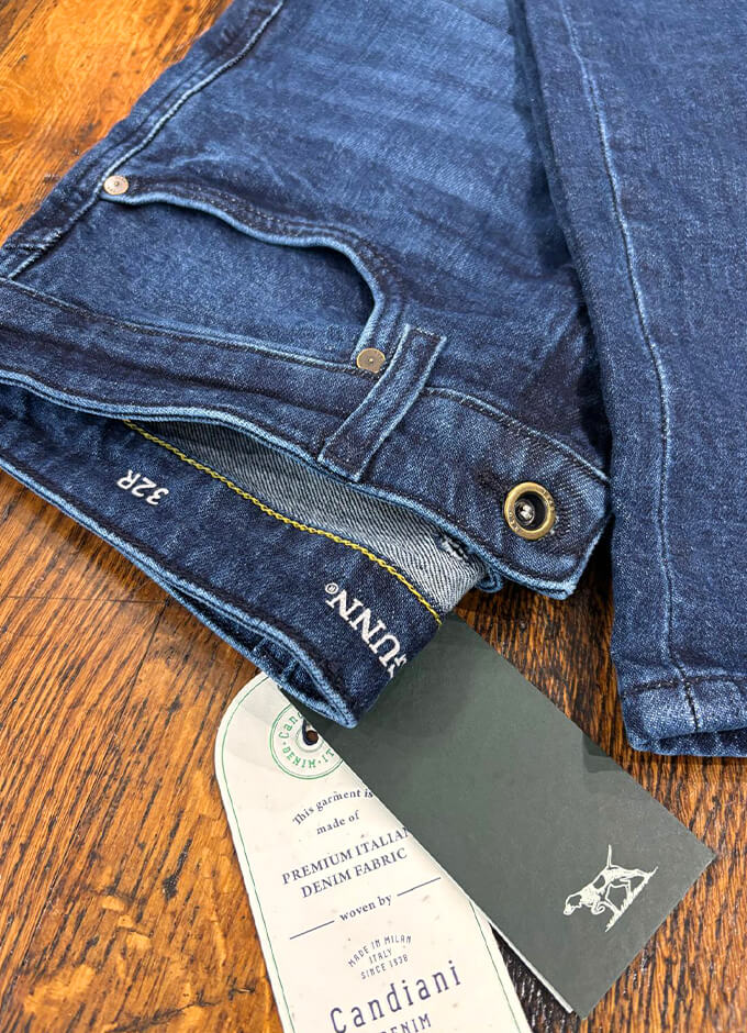 Owaka Straight Italian Denim | True Blue