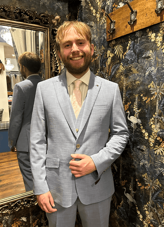 Summer Suit Jacket | Pale Blue