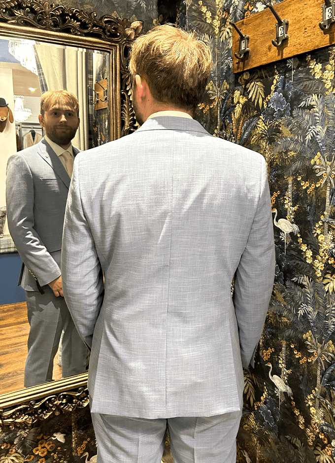 Summer Suit Jacket | Pale Blue