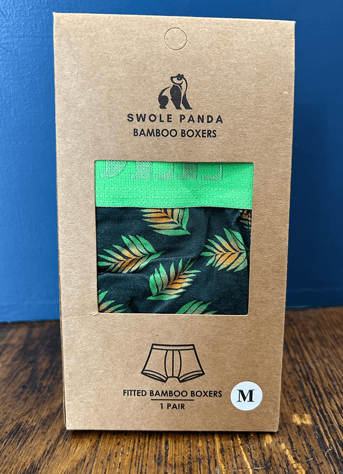 Swole Panda Bamboo Boxers | Leaf