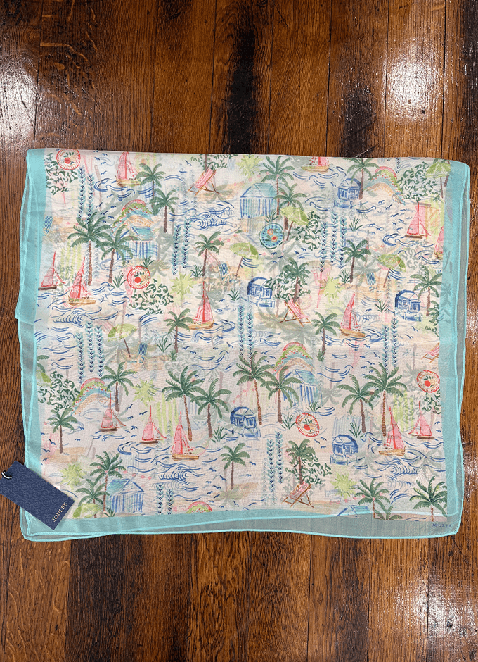 Abberton Palm Print Printed Scarf
