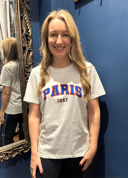 Regular T Shirt Print Mix | White