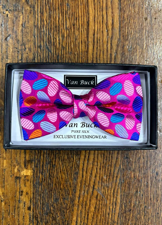 Pre Tied Bow Tie | Pink Oval