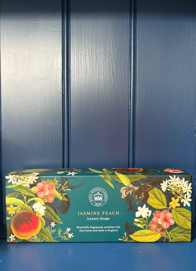 Kew Gardens Jasmine Peach Triple Soap Gift Box