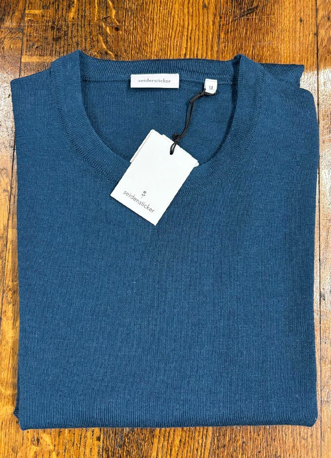 Merino Wool Pullover | Petrol