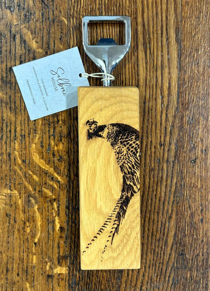 Selbrae | Oak Bottle Opener | Pheasant