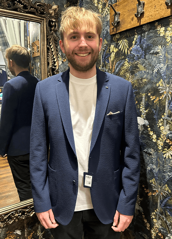 Pietro Half Lined Jacket | Navy