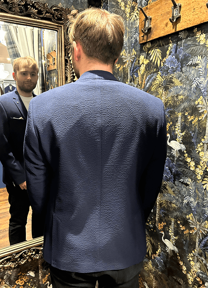 Pietro Half Lined Jacket | Navy