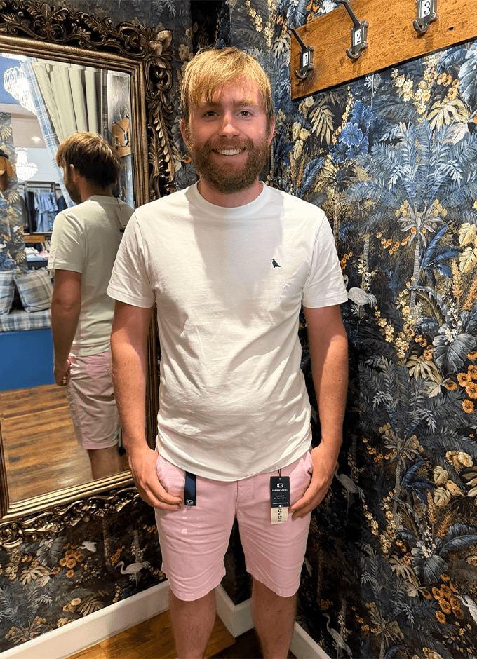 Shorts | Cotton Stretch | Pink