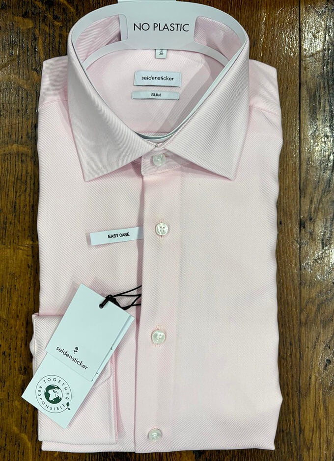 Easy Care Shirt | Slim Fit | Pink | Single Cuff