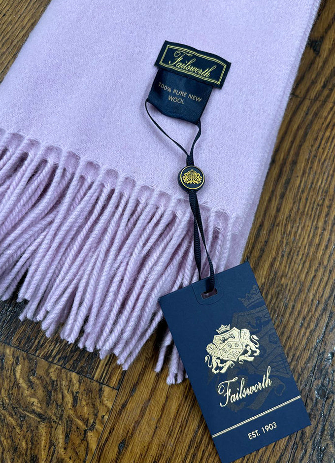 Ladies Lambswool Scarf | Pink