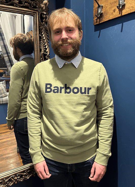 Pique Crew Sweatshirt | Laurel Green