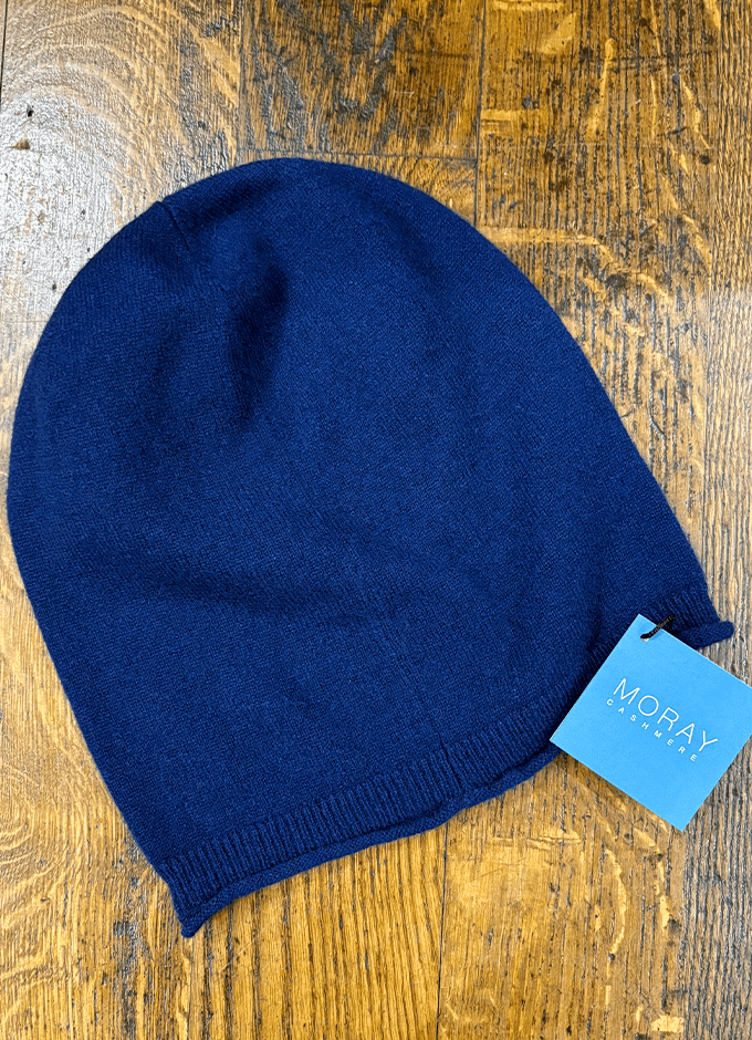 Plain Knit Beanie | Navy