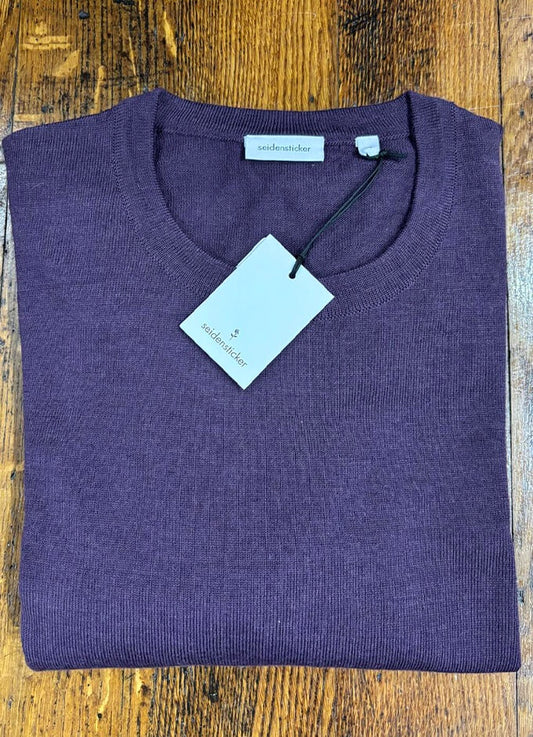 Merino Wool Pullover | Plum