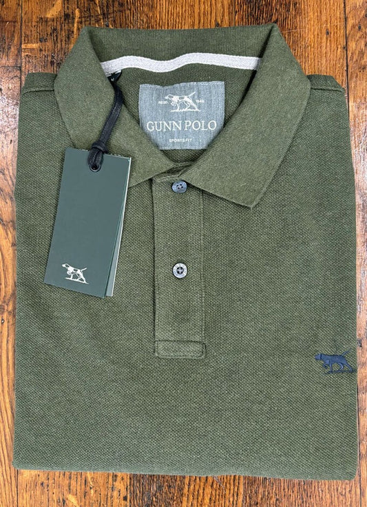 The Gunn Polo Shirt Long Sleeve | Army